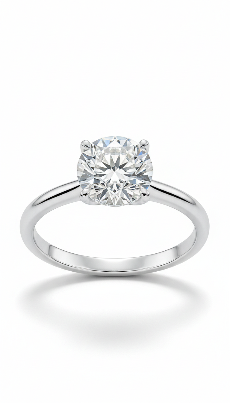 Celestial Diamond Solitaire Ring