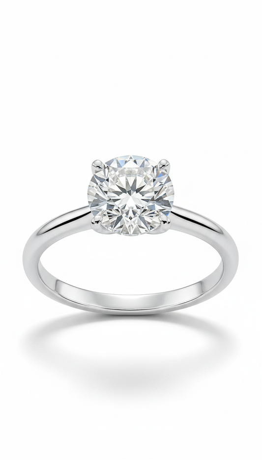 Celestial Diamond Solitaire Ring