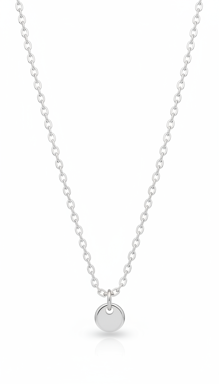Liquid Silver Chain Necklace